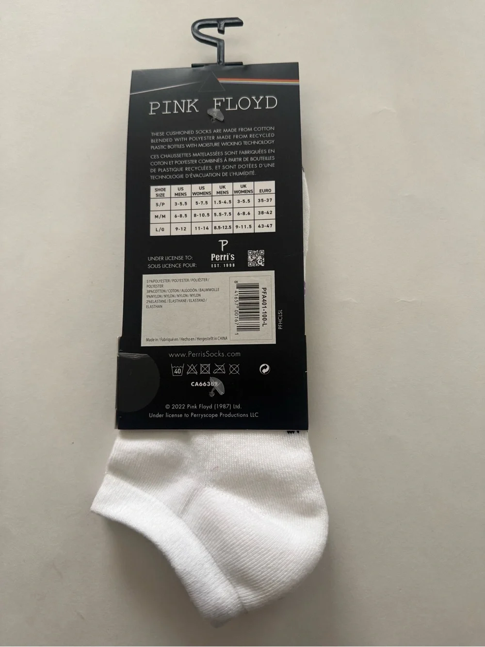 Pink Floyd socks Fits Men’s Shoe Size 9-12 Women’s Shoe Size 11-14